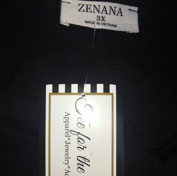 Zenana black knee-length dress with pockets - Picture 2 of 4